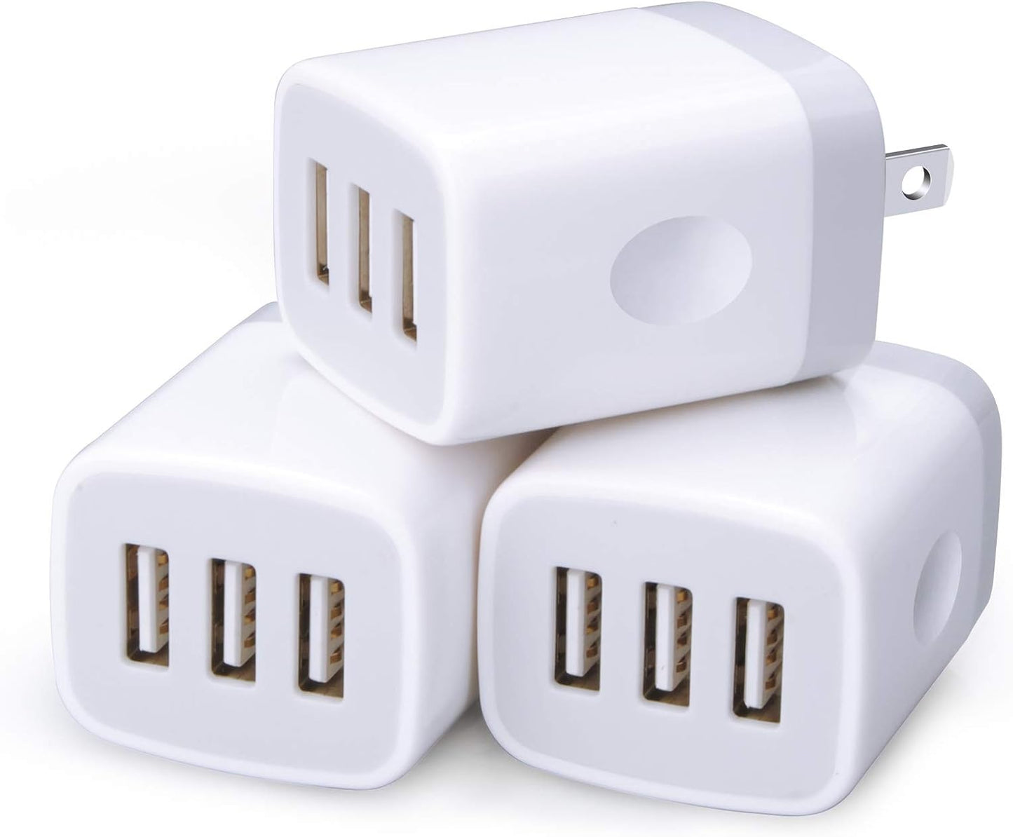 USB Wall Charger 3-Port (x3 Pack)
