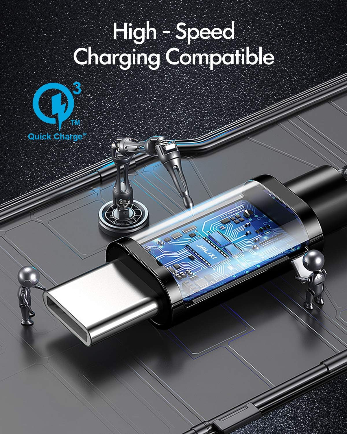USB to USB C x3 Pack