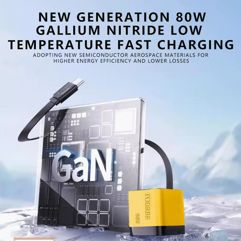3-in-1 80W GaN Fast Charger