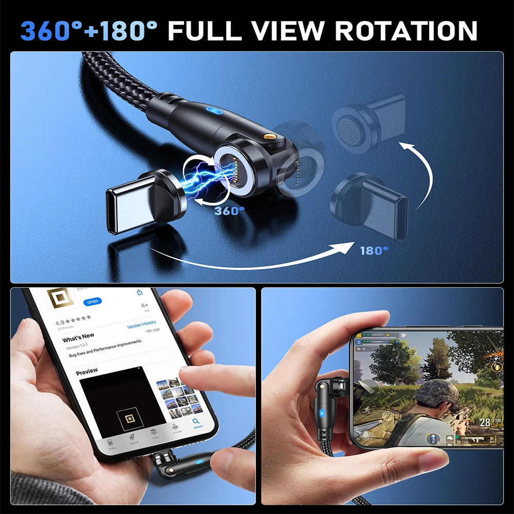 100W Magnetic Fast Charging Cable