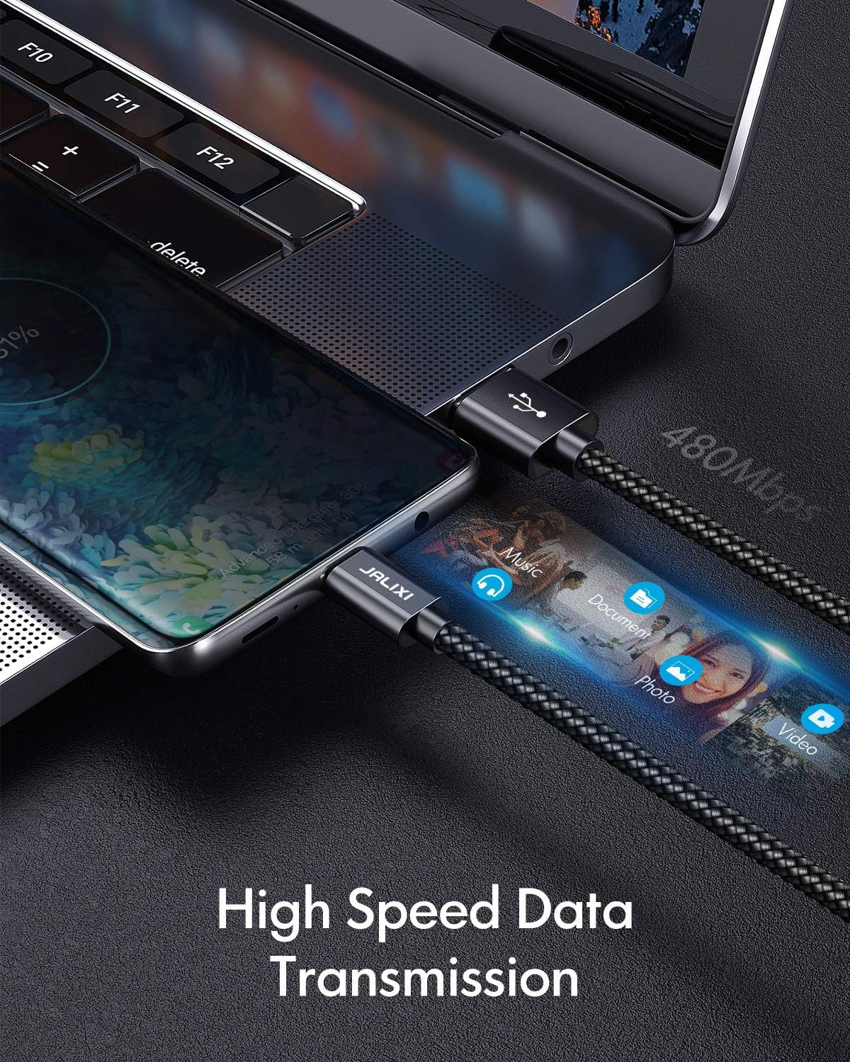 USB to USB C x3 Pack