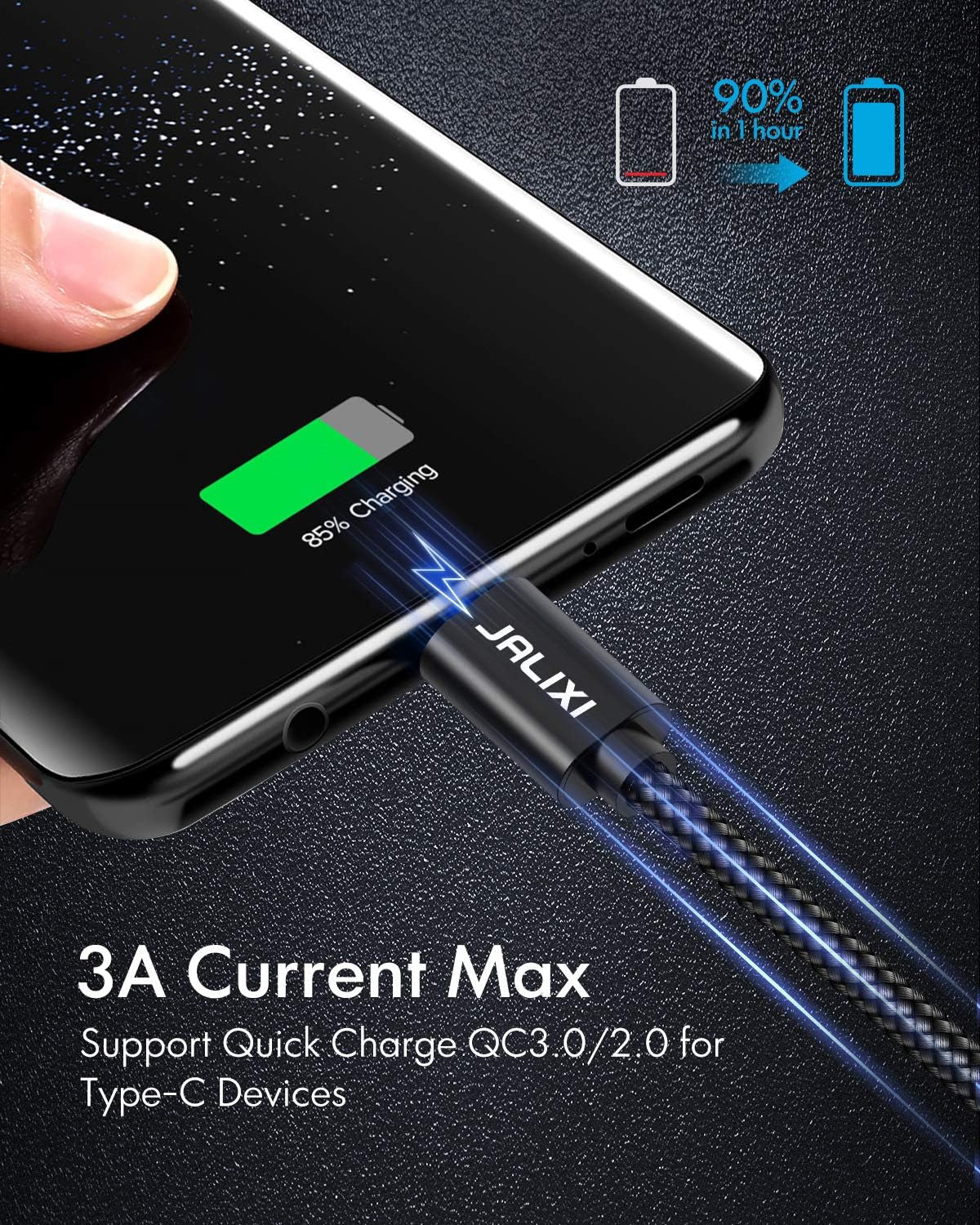 USB to USB C x3 Pack