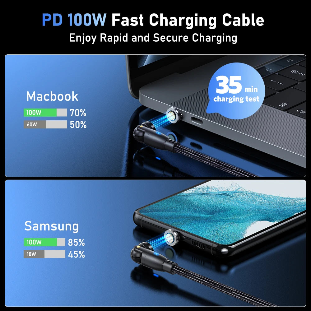 100W Magnetic Fast Charging Cable